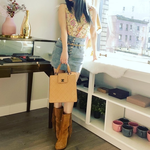 SALE!CHANEL Vintage silk top - Picture 5 of 13